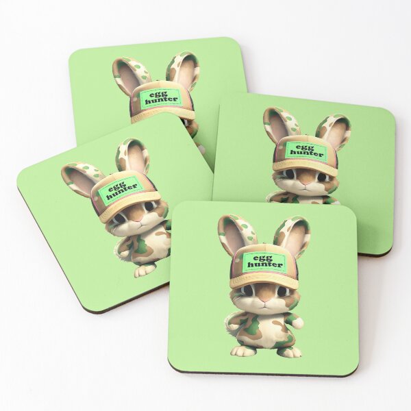 Item preview, Camuflage Egg Hunter – Funny Easter Bunny in Military Gear designed and sold by CRAZY&ART.