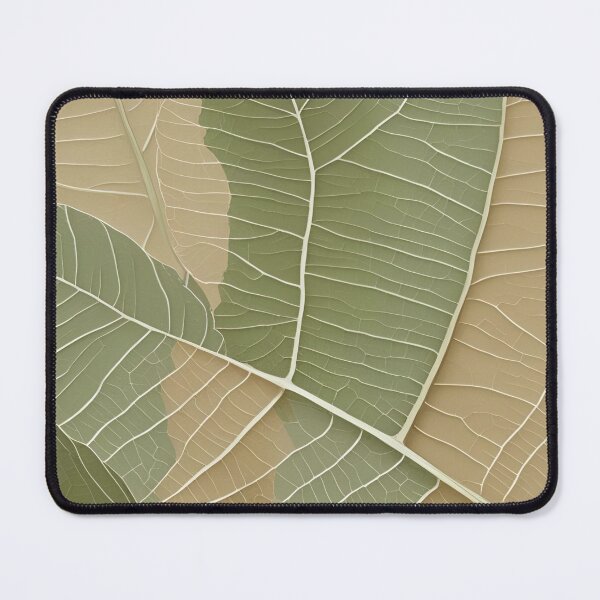 Item preview, Layered Leaf Veins on Earthy Surface designed and sold by SurfaceCraft Studio.