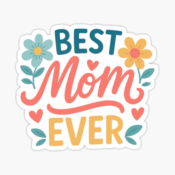 Item preview, “Best Mom Ever – Colorful retro floral design for Mother’s Day” designed and sold by GabbyKI261.