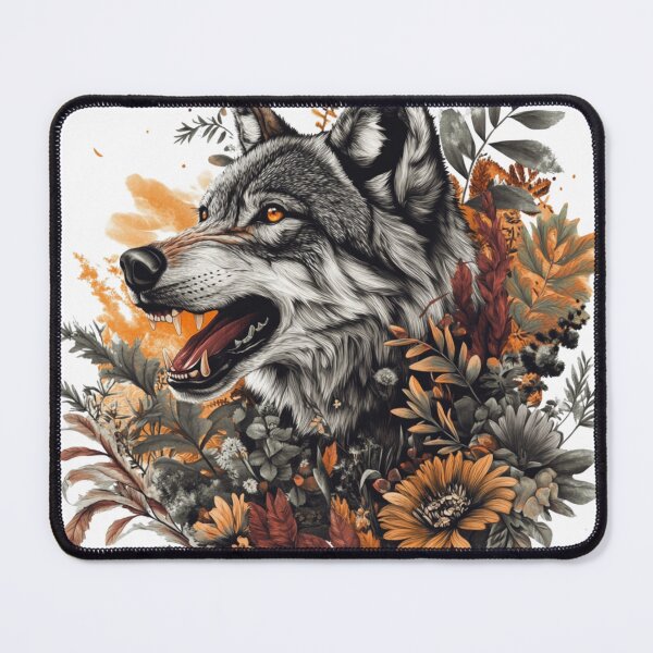 Item preview, Wolf and Flowers designed and sold by NicolasGlowArt.