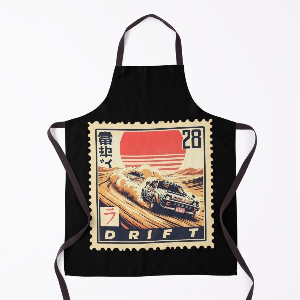 Item preview, Drift Rally Retro Postage Stamp Japanese Desert Racing Car Art Vintage JDM Style designed and sold by No1RetroStamps.