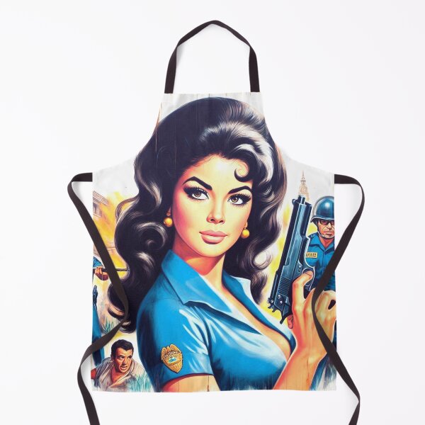 Item preview, Retro Action Girl designed and sold by PulpVintage.
