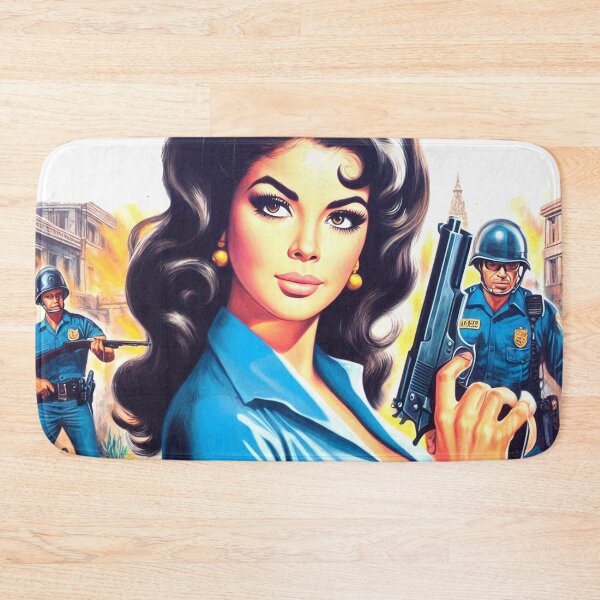 Item preview, Retro Action Girl designed and sold by PulpVintage.