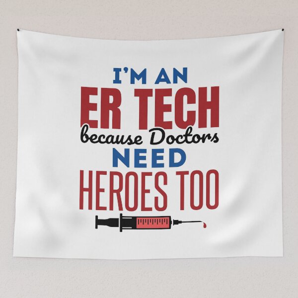 Item preview, I'm an ER Tech Funny Emergency Room Technician Heroes designed and sold by jaygo.