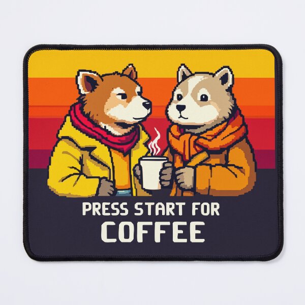 Item preview, Press Start for Coffee = Continue designed and sold by SteadyRolling.