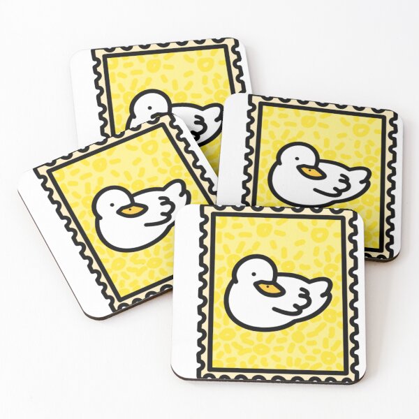Item preview, Stamp with cute duck in yellow designed and sold by Dorfgekritzel.