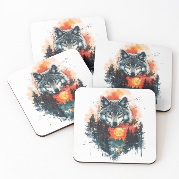 Item preview, Wolf Sunset designed and sold by NicolasGlowArt.