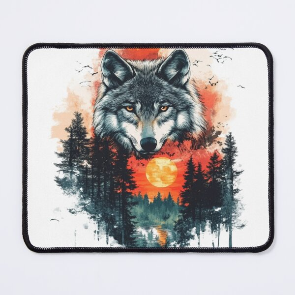 Item preview, Wolf Sunset designed and sold by NicolasGlowArt.
