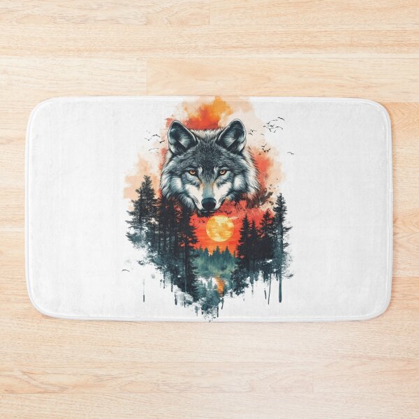 Item preview, Wolf Sunset designed and sold by NicolasGlowArt.