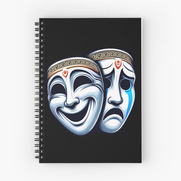 Item preview, Theater Masks of Comedy and Tragedy designed and sold by Hirako Nakatsu.
