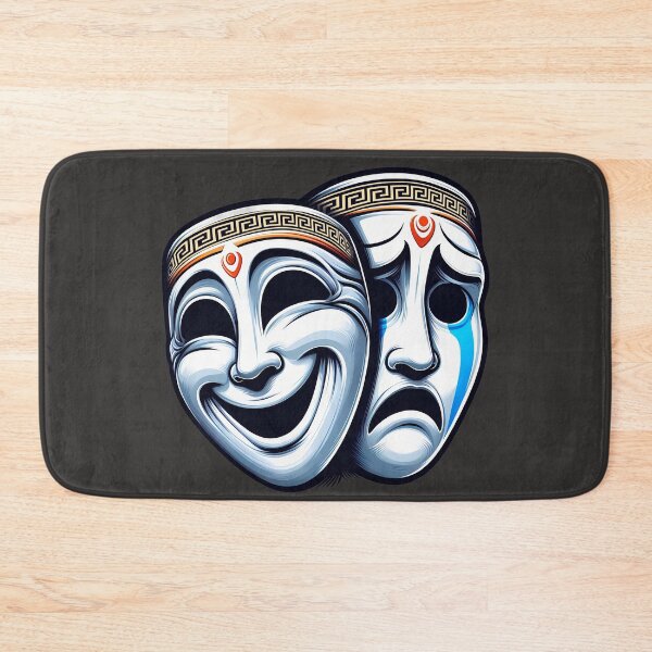 Item preview, Theater Masks of Comedy and Tragedy designed and sold by Hirako Nakatsu.