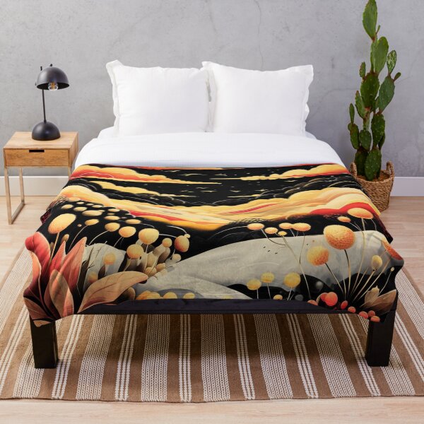 Item preview, Surreal Sunset Landscape with Abstract Clouds and Fields designed and sold by Art Garden.