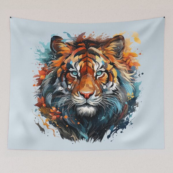 Item preview, Radiant Tiger in Watercolor designed and sold by Hirako Nakatsu.