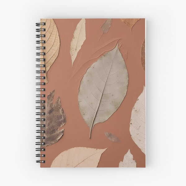 Item preview, Pressed Autumn Leaves on Terracotta Surface designed and sold by SurfaceCraft Studio.