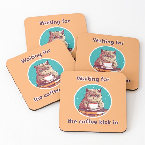 Item preview, Waiting for the coffee kick in designed and sold by Hirako Nakatsu.