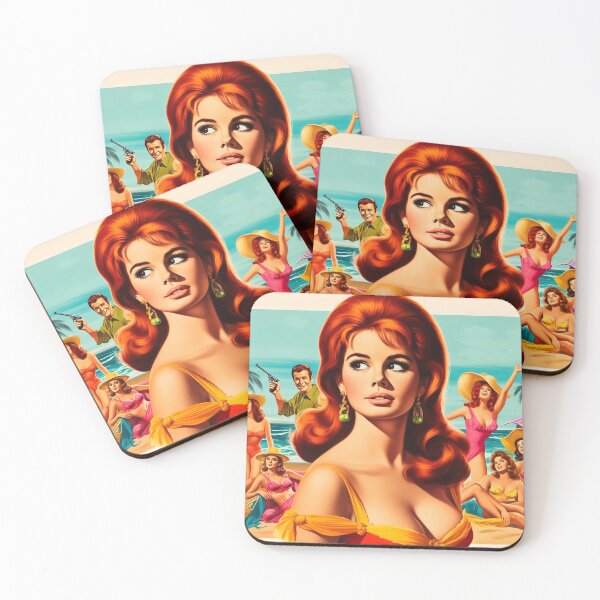 Item preview, Cute Beach Pin-up designed and sold by PulpVintage.