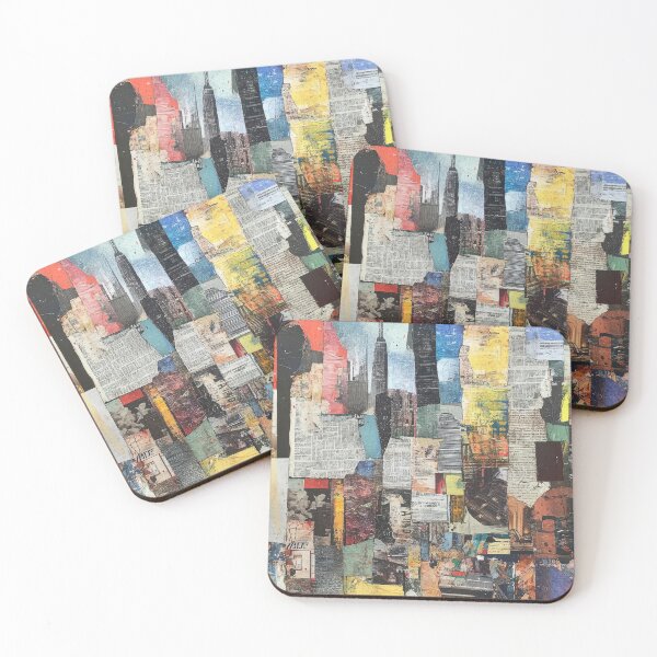 Item preview, Urban Chaos – Abstract City Collage with Vintage Newsprint designed and sold by AchaRat.