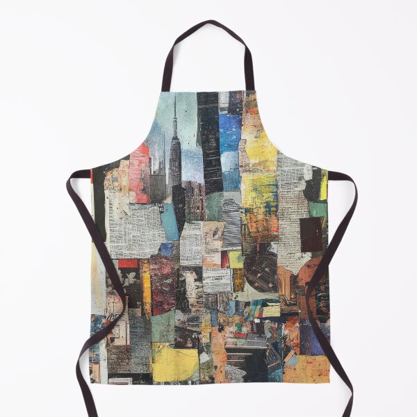 Item preview, Urban Chaos – Abstract City Collage with Vintage Newsprint designed and sold by AchaRat.