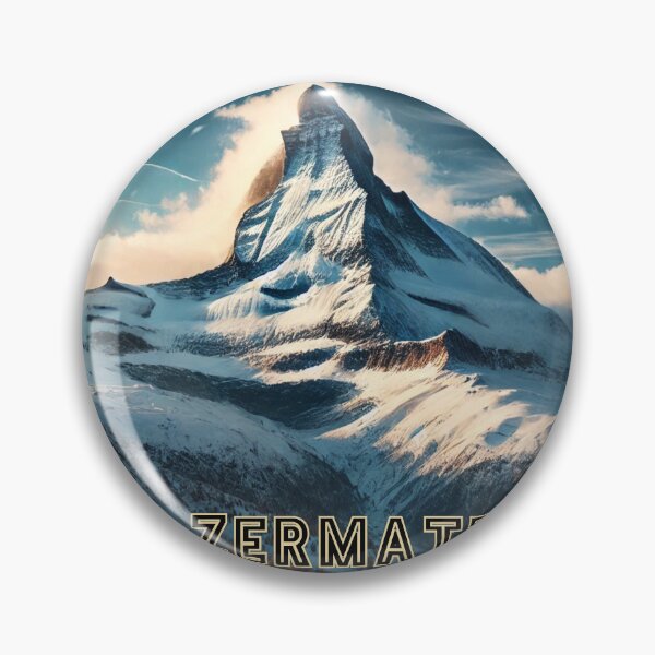 Item preview, Mountain poster: Zermatt Matterhorn Cervin Swiss Alps Print. designed and sold by WapitiSTORE.