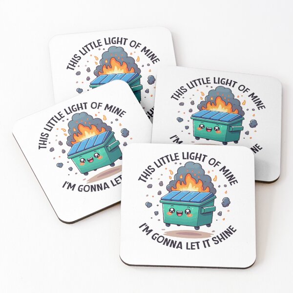 Item preview, This Little Light-Of Mine Lil Emotional Dumpster Fire, ABA Therapist, Speech Therapy, BCBA, Mental Health, RBT, AAC designed and sold by behindthefacts.