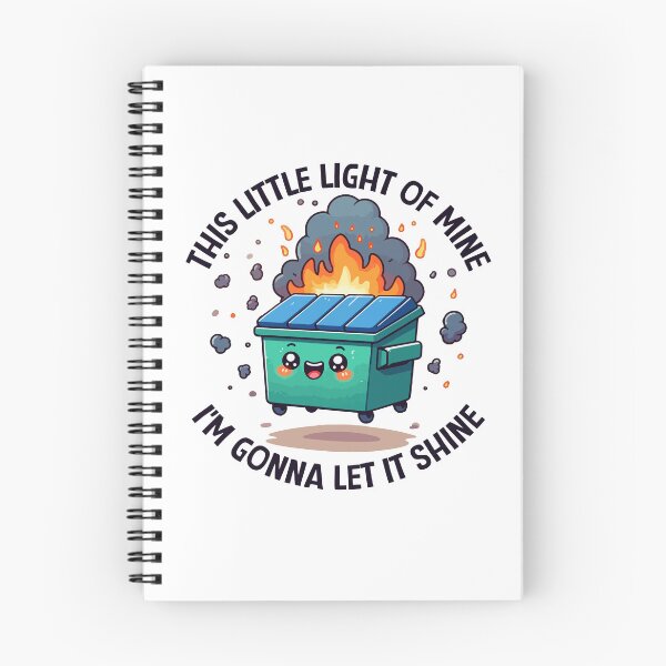 Aperçu de l'œuvre Cette petite lumière qui m'est propre, un petit feu de poubelle émotionnel, thérapeute ABA, orthophonie, BCBA, santé mentale, RBT, AAC créée et vendue par behindthefacts.