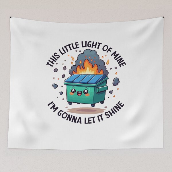 Item preview, This Little Light-Of Mine Lil Emotional Dumpster Fire, ABA Therapist, Speech Therapy, BCBA, Mental Health, RBT, AAC designed and sold by behindthefacts.