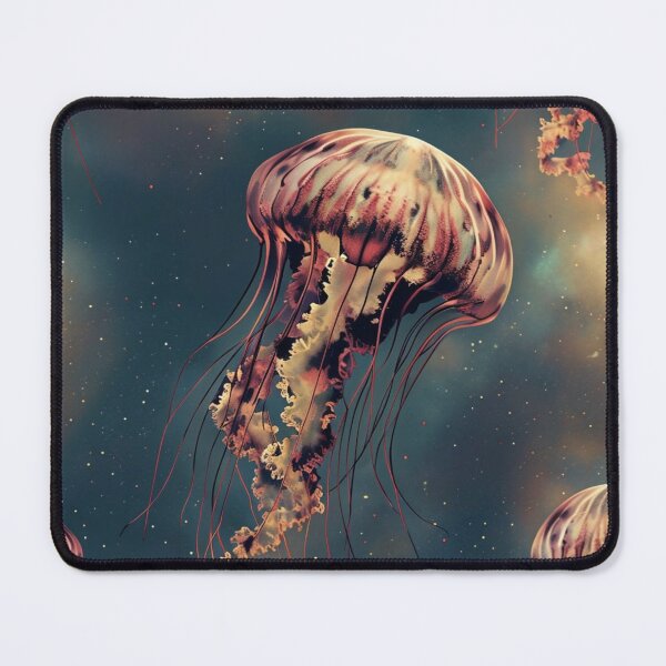 Item preview, Cosmic Jellyfish Floating in Space – Surreal Ocean Fantasy Art designed and sold by Art Garden.