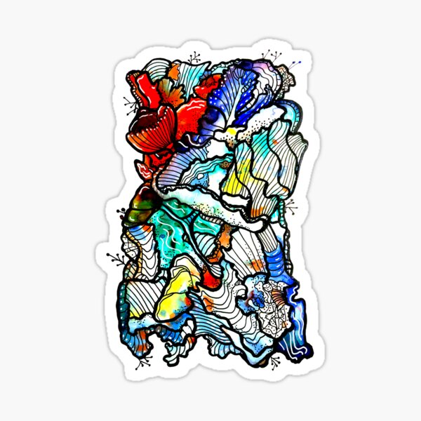 Item preview, Abstract Coral Reef Design | Gift for Lover of Abstract Art designed and sold by Marian Murdoch.