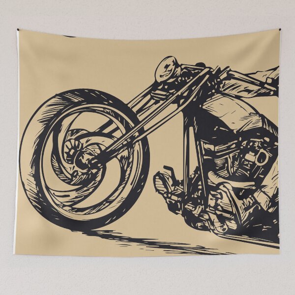 Item preview, Vintage Style Motorcycle  designed and sold by JIMBOBS WALL ART.