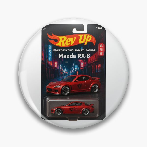Item preview, Iconic Rotary Sports Car In Neon Cityscape designed and sold by RevUpDesign.