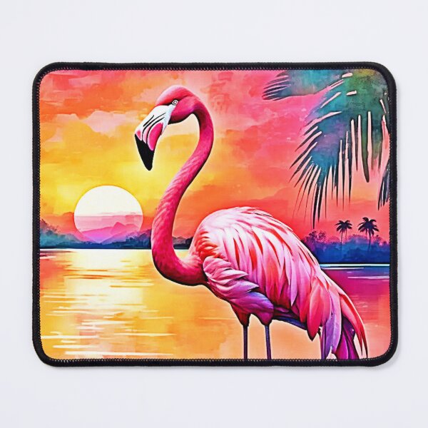 Item preview, Sunset Flamingo Art Design designed and sold by Health And Fitness Posts e-Store.