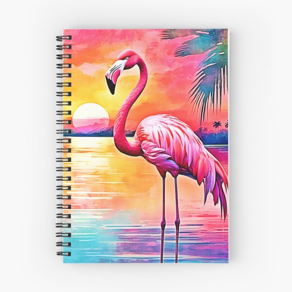 Item preview, Sunset Flamingo Art Design designed and sold by Health And Fitness Posts e-Store.