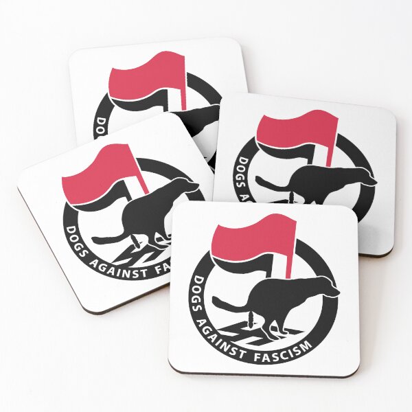 Item preview, "Dogs Against Fascism" for Antifa dog owners designed and sold by Stobe-Design.