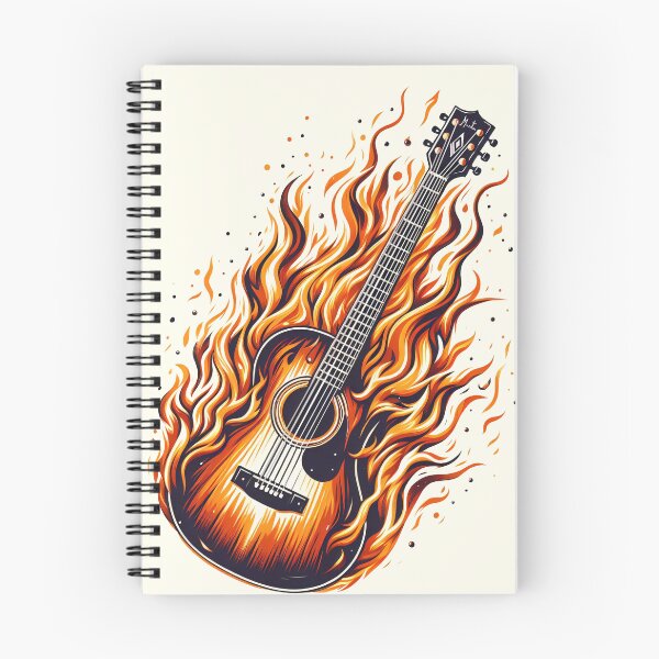 Item preview, Guitar on fire designed and sold by Hirako Nakatsu.