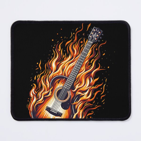Item preview, Guitar on fire designed and sold by Hirako Nakatsu.