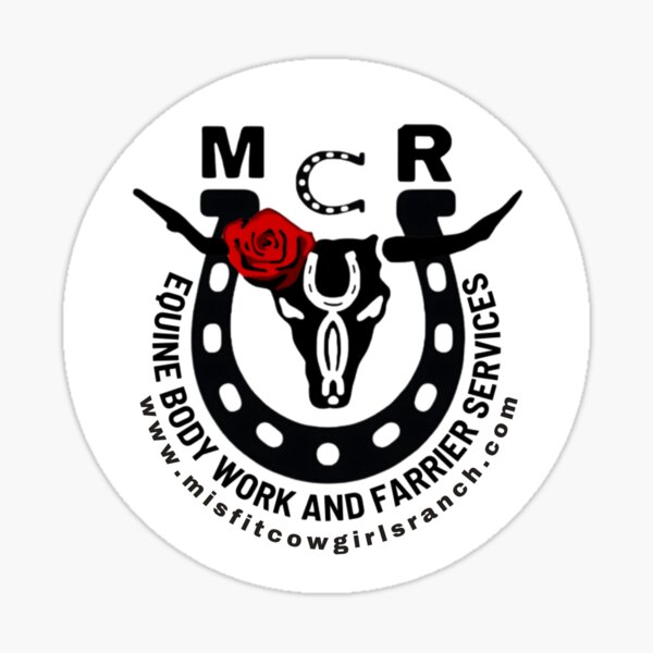 White logo MCR Sticker