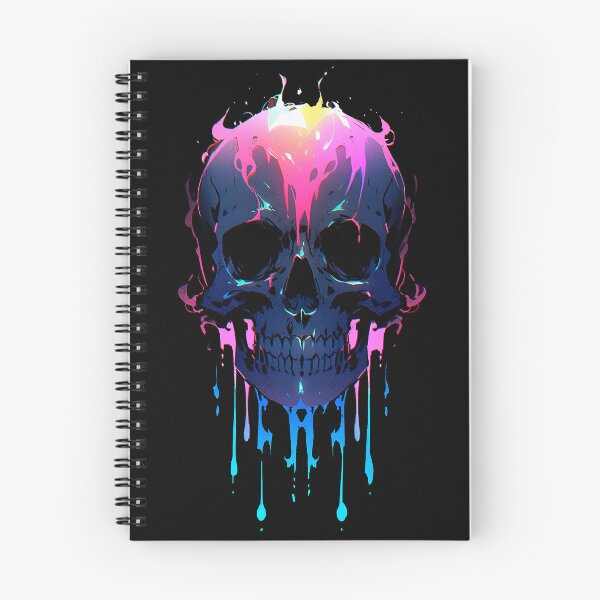 Item preview,  Neon Drip Skull designed and sold by Hirako Nakatsu.