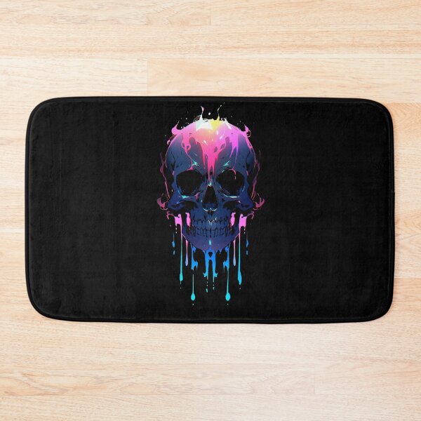 Item preview,  Neon Drip Skull designed and sold by Hirako Nakatsu.