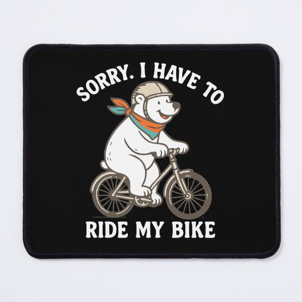 Item preview, Funny Bear Biking Cartoon Animal Cyclist designed and sold by Betsytiptoe.