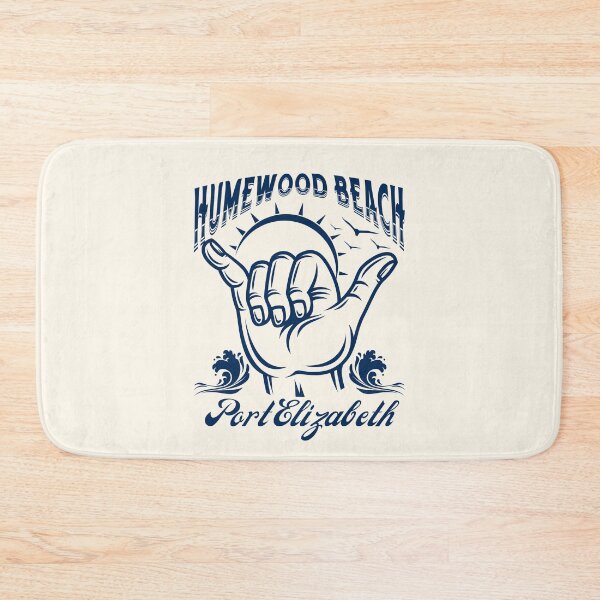 Item preview, Humewood Beach Port Elizabeth South Africa Shaka Surf- Navy designed and sold by SurfingLocales.