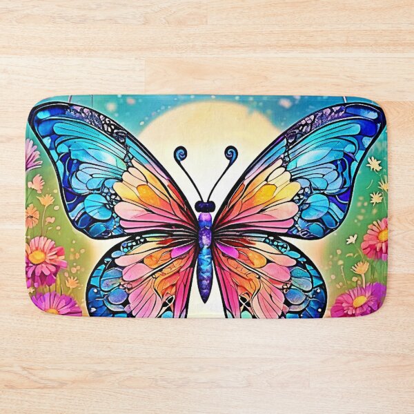 Item preview, Floral Butterfly Art Design designed and sold by Health And Fitness Posts e-Store.