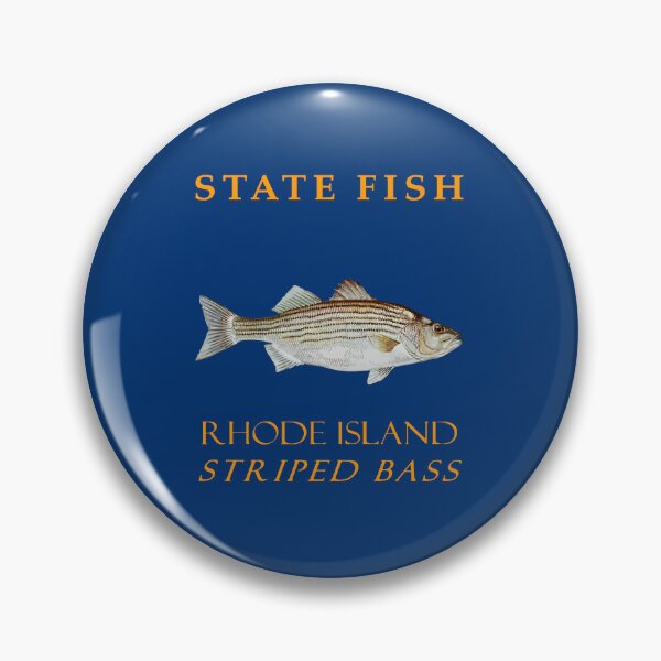 Item preview, Rhode Island Territory Fish The Striped Bass designed and sold by taiche.