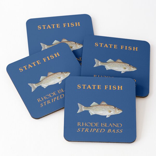 Item preview, Rhode Island Territory Fish The Striped Bass designed and sold by taiche.
