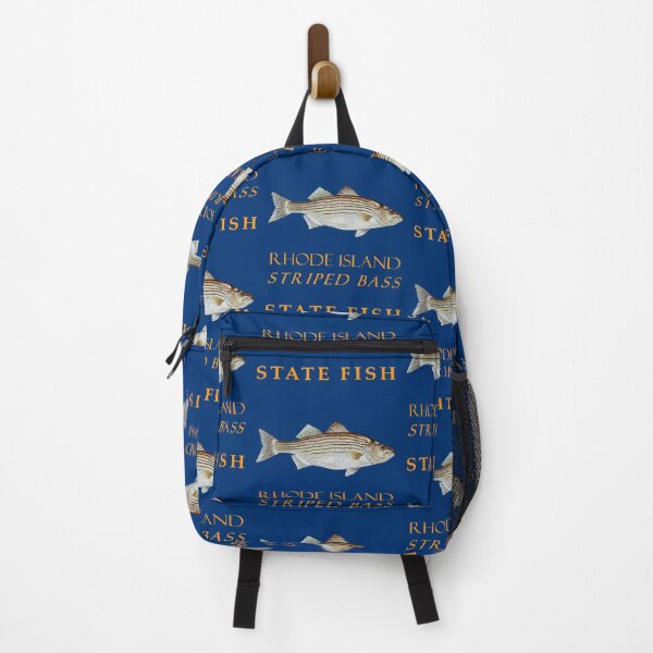 Vista previa del artículo con la obra «Territorio de Rhode Island Pesca La lubina rayada», diseñado y vendido por taiche.