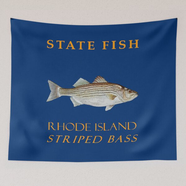 Item preview, Rhode Island Territory Fish The Striped Bass designed and sold by taiche.