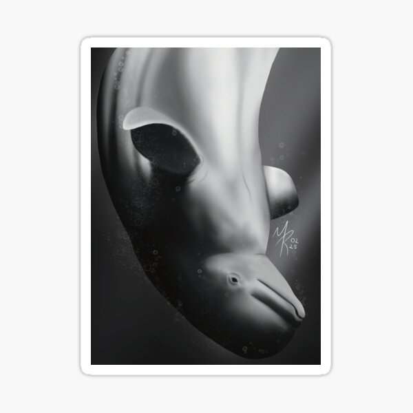 Item preview, Upside Down Beluga designed and sold by Marina Rehder.