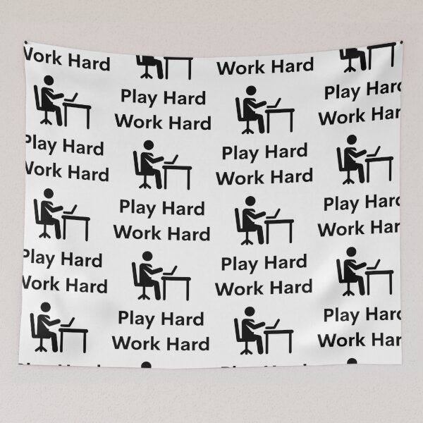 Item preview, Work Hard Play Hard Laptop designed and sold by VasInd.