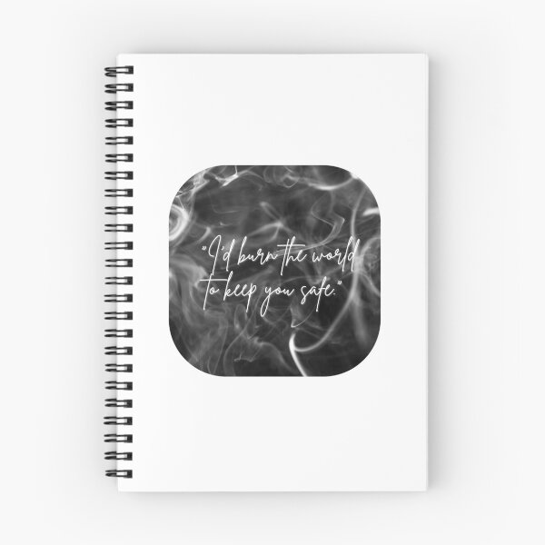 Item preview, Xaden Riorson Burn the World Quote designed and sold by VickyKing.