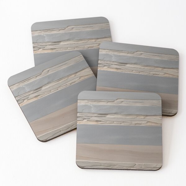 Item preview, Layered Stone and Clay Texture Stripes designed and sold by SurfaceCraft Studio.
