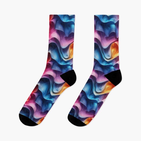 Item preview, Colorfull Fluid Waves Art designed and sold by NTGUILTY.